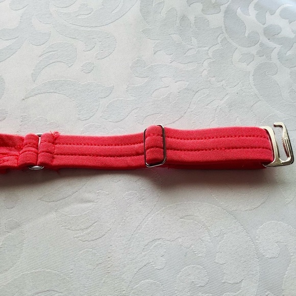 Watermelon pink V twist front Dcup size bikini top - Picture 4 of 8